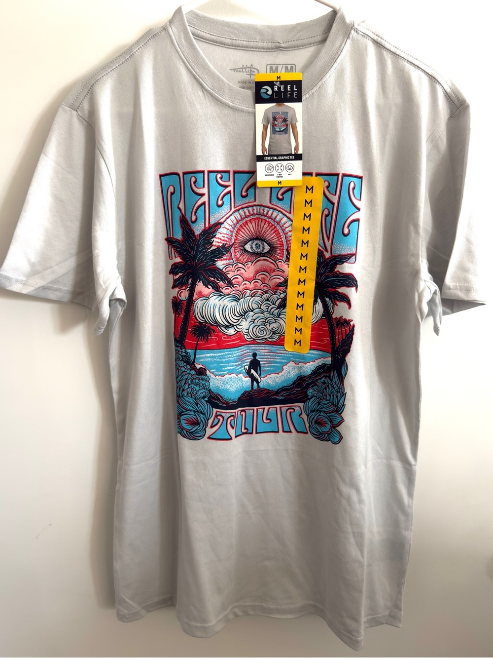 Men's REEL LIFE Essential Graphic Tee Size M